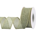 thumbnail image 1 of Joycrosso Burlap Wired Edge Ribbon 1.5 inch x 10 Yards, Spring Moss, Ideal for Crafting, Gift Wrapping, Wreath, Christmas Tree, and Rustic Wedding Decorations, 1 of 4
