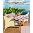 thumbnail image 5 of Red Striped Outdoor Tablecloth with Umbrella Hole & Zipper, Red White Stripes Farmhouse Rectangle Tablecloth 60x120 Inch, Patio Table Cover Waterproof Table Cloth for Picnic/Party, 5 of 6