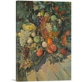 thumbnail image 1 of ARTCANVAS Still Life With Fruit Canvas Art Print by Konstantin Korovin - Size: 26" x 18" (1.50" Deep), 1 of 9