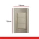 thumbnail image 4 of KIT DE 2 PLACAS INOX ALFA 3 APAGADORES XPL-IN3S, 4 of 5