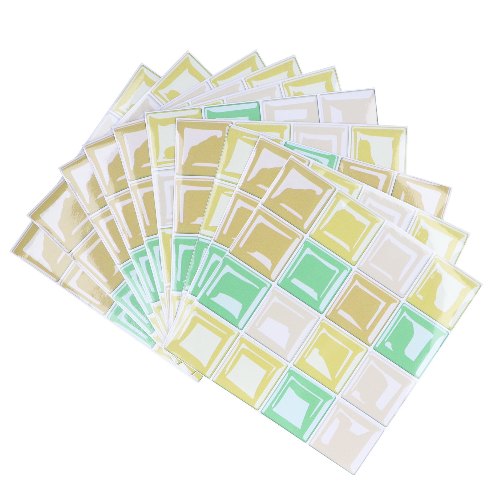 Waterproof Tile Sticker, Peel And Stick Self Adhesive Mosaic Wallpaper Backsplash  For Kitchen Floor Wall