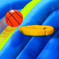 thumbnail image 2 of Banzai Inflatable Giant Water Slide - Huge Kids Pool (14 Feet Long by 8 Feet High) w Built in Sprinkler Wave & Basketball Hoop- Heavy Duty Summer Outdoor Surf N Splash Adventure Park- Blower Included, 2 of 5