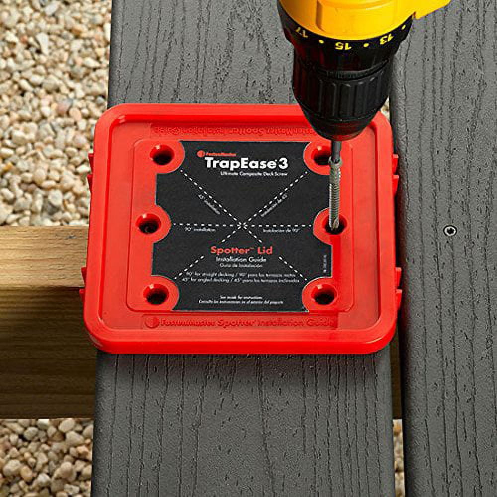 350-pack FastenMaster TrapEase 3 Deck Screw - Rust Resistant Synthetic - 350 Pack, 2-1/2", Gray — Construction & DIY Use, Standard Hardware Spec