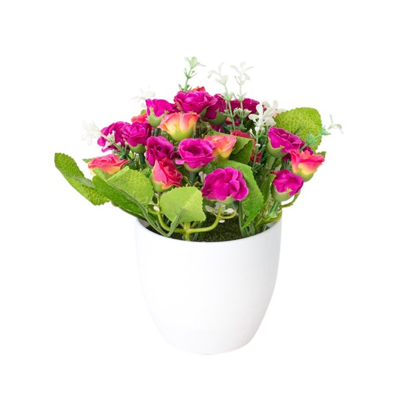GreenHome Floral Arrangement Realistic Flowers for Elegant Home Desk Centerpiece
