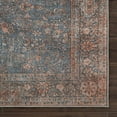 thumbnail image 7 of Luria Rugs Easy Care 2'6" x 7' Non-Slip 7 Foot Long Runner Rug for Entryway, Kitchen, Hallway, Bedroom, Bathroom Vintage Oriental - Stain Resistant & Durable, Moreno Collection - Blue/Peach, 7 of 7