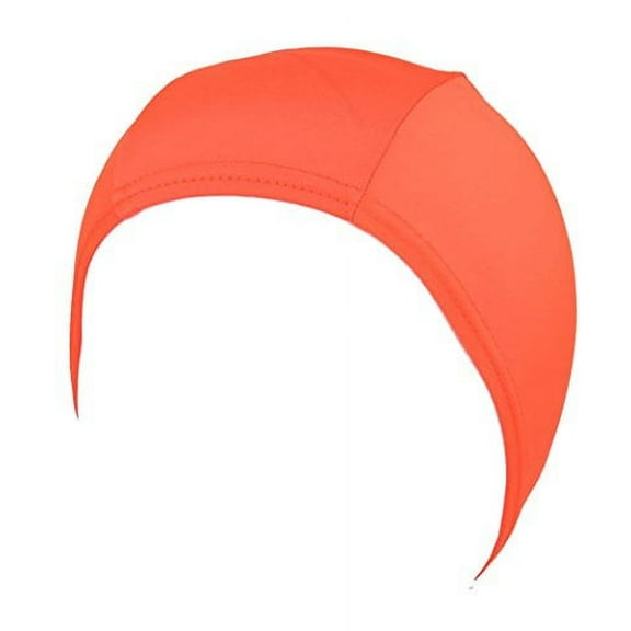 Mayim Hydrodynamic Non Resistant Lycra Swim Cap, Orange
