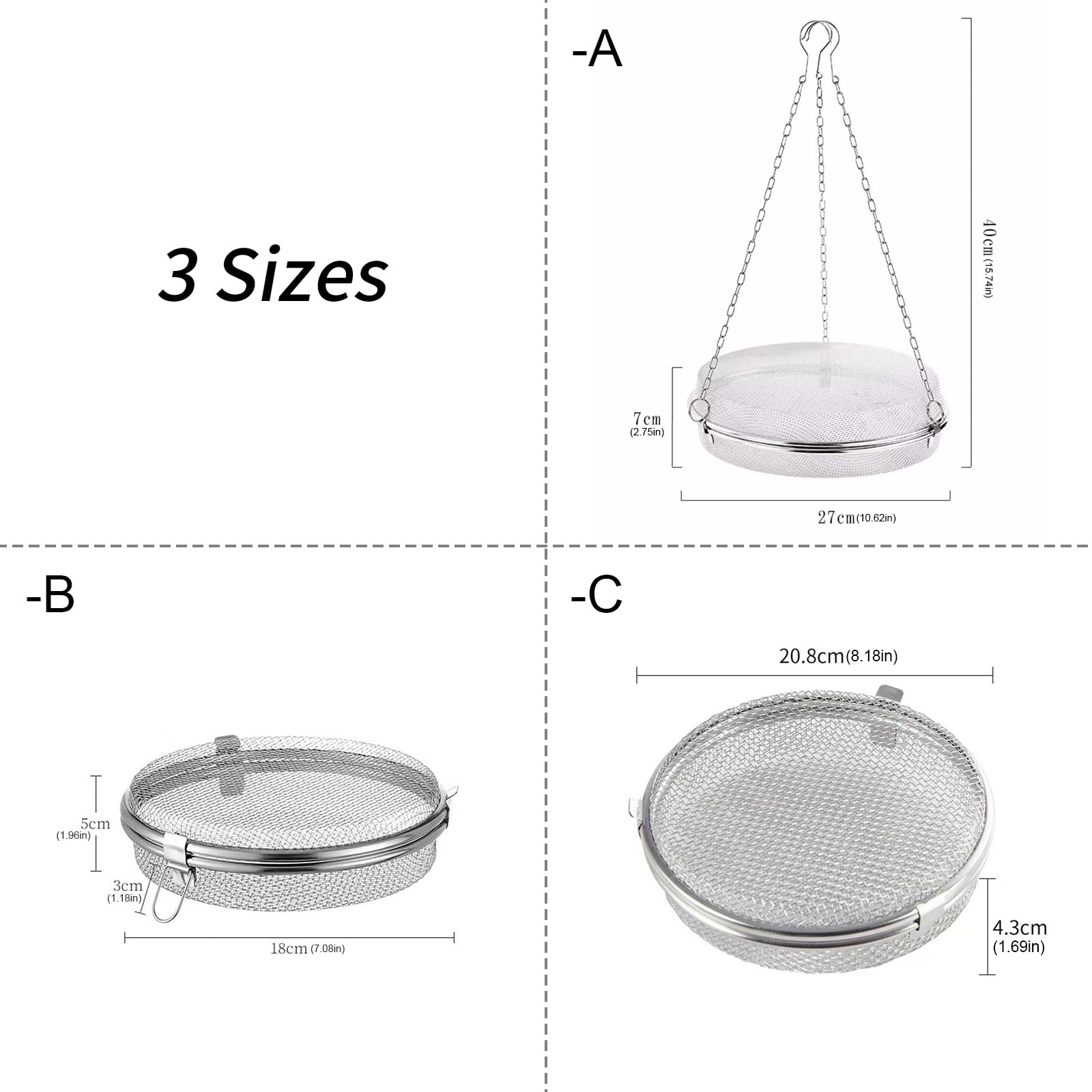 Foldable Stainless Steel Kitchen Drying Rack Dehydrator Basket for Fruits Vegetables Countertop Storage