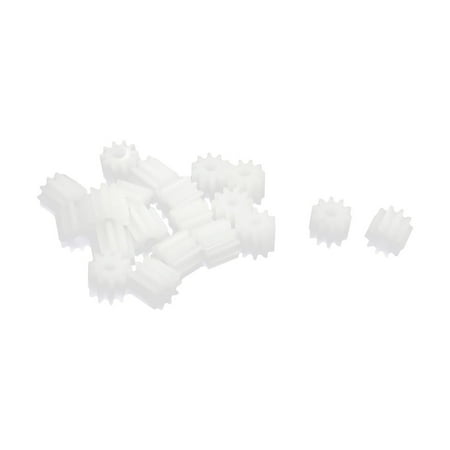 - Unique Bargains RC Toy Car 10-Teeth Plastic Motor Shaft Axle Gear Cog Wheel 6mm x 2mm 20Pcs