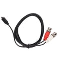 thumbnail image 4 of MINI DIN 4 Pin To 2 BNC Cable, MINI DIN 4 PIN Male To 2 BNC Male Y Splitter Cable  Pure Copper Core 4.9ft Easy To Use  For Monitoring, 4 of 8