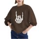 thumbnail image 1 of Sudadera Para Mujer Moda Impreso Blusa Suelta de Manga Larga Cuello Redondo Tops Casuales Sudaderas Con Capucha Odeerbi ODB129843, 1 of 5
