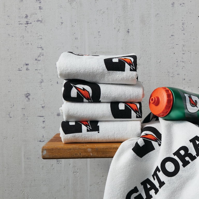 Serviette De Sport Gatorade Blanche – 24x40 Cm, Coton, Imprimée (occasion)