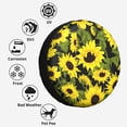 thumbnail image 6 of Kdxio Sunflowers In Vintage for Tire Cover Wheel Protectors Tyre Covers Weatherproof Wheel Covers Universal Fit for Trailer Rv SUV Truck Camper Travel Trailers 17 inch, 6 of 8