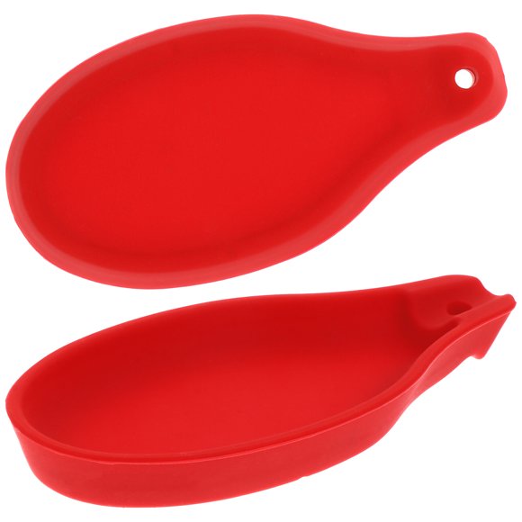 2pcs Silicone Spoon Storage Pads Spoon Holders Stands Suministros de cocina