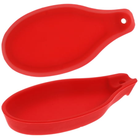 

Guiyong 2Pcs Silicone Spoon Storage Pads Spoon Holders Stands Kitchen Supplies