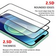 thumbnail image 2 of NIFFPD 2 Pack Screen Protector for iPhone 12 Mini 5.4", HD Tempered Glass Anti Scratch, Easy Install, Bubble Free, 2 of 7