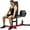 Red, variant on Seated Dip Machine, 400LBS Strength Training Upper Body Machine with Tricep Dip Press & Cable Bar for Home Gym