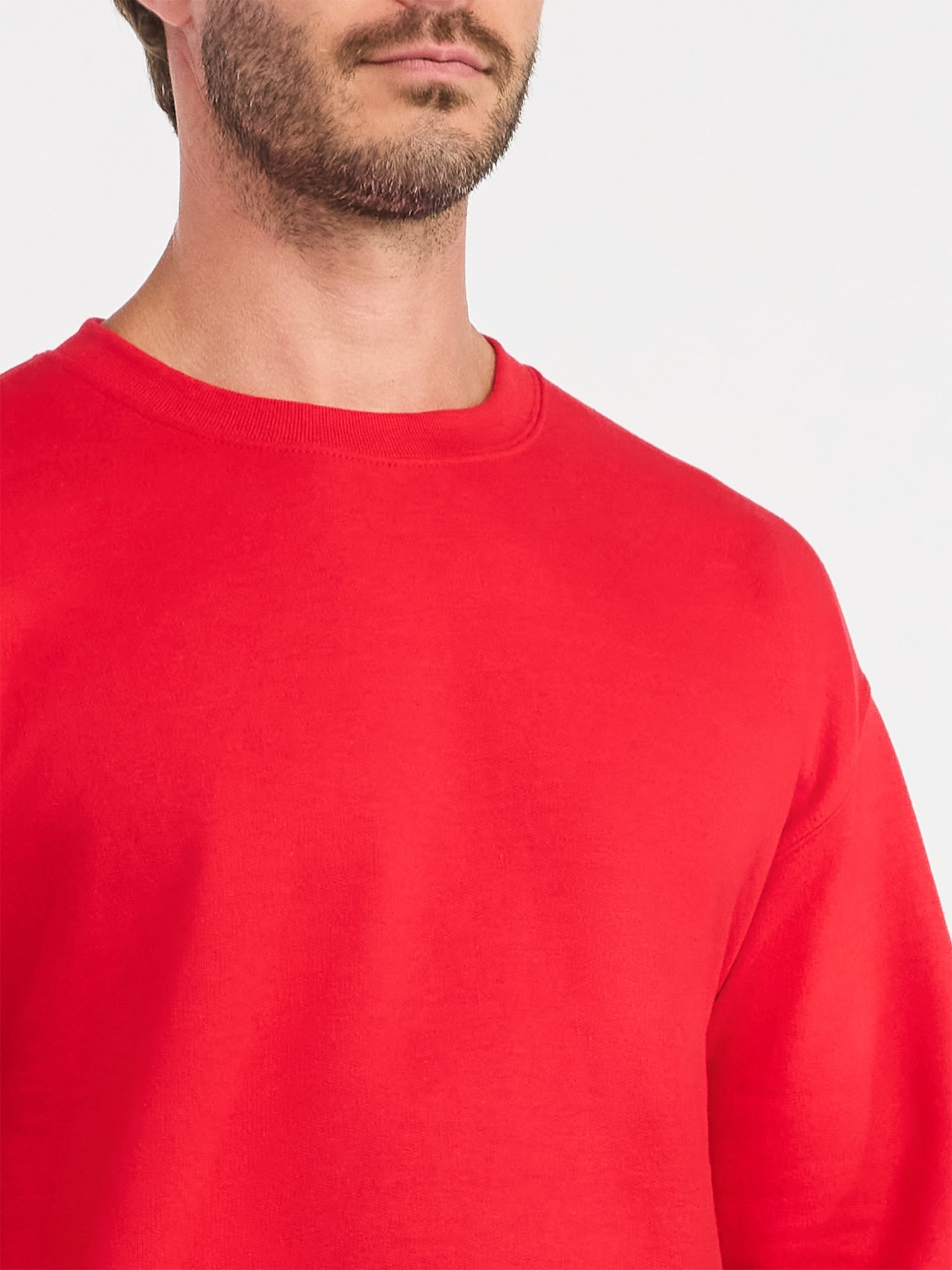 Athletic Works Men's and Big & Tall Men's Fleece Crewneck Sweatshirt, Sizes XS-5XLT