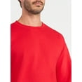 thumbnail image 4 of Athletic Works Men's and Big & Tall Men's Fleece Crewneck Sweatshirt, Sizes XS-5XLT, 4 of 5