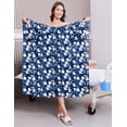thumbnail image 3 of Pinspark Hospital Gowns for Women Post Shoulder Surgery Open Back Adaptive clothing lounge dress for Patients&Seniors Nightgown, 3 of 6