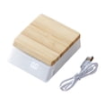 thumbnail image 1 of Balanza digital para café con temporizador, fabricada en madera, compacta, ideal para la cocina. Blanco, 1 of 9