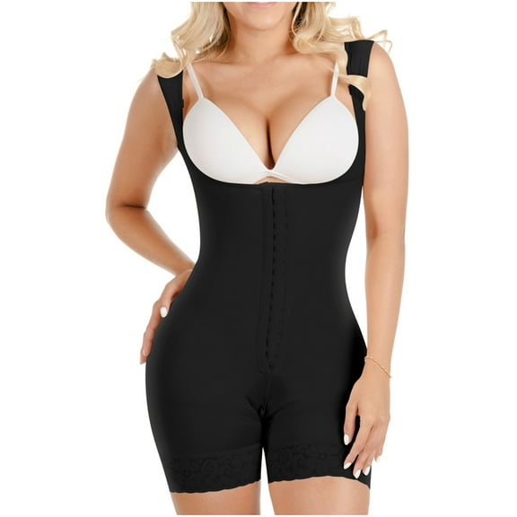 SONRYSE TR211 Fajas Colombianas Reductoras Postpartum Tummy Control Shapewear for Women Black 5XL