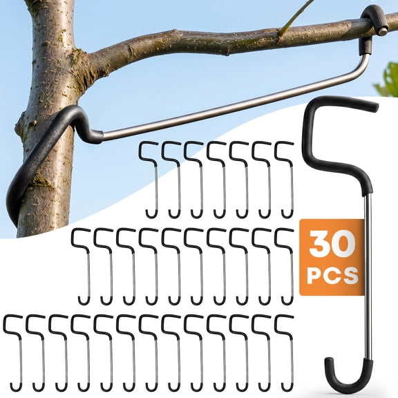 30 Pcs Fruit Tree Limb Spreaders – 7 Inch Tree Branch Puller Spreader with Plastic Hose Wrapped, Spreading Crotch Open Angles, Branches Support Bending Tool for Shaping Seedlings and Flowers