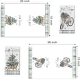 thumbnail image 2 of Hello Winter Bike Sleigh Kitchen Dish Towels Set of 2, Get Cozy Bicycle Christmas Tree Berry Hand Towels Drying Baking Cooking Cloth, Plaid Bow Holiday Farmhouse Home Kitchen Decor 18x26 Inch, 2 of 6