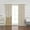 Sheer/Wheat, variant on NALYL Mix & Match Tulle Sheer Lace & Blackout Curtain Set - Antique Bronze Grommet Top - Wheat - 52"W X 84"L - (2 Curtains and 2 Sheer curtains)