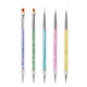 thumbnail image 1 of Herramientas para decoración de uñas, 5 juegos de varillas acrílicas, lentejuelas, punta de polvo de concha, bolígrafo para fototerapia, bolígrafo con alambre para tirar, bolígrafo doble, 1 of 5