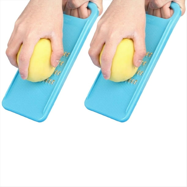 Rallador de Zanahoria, Procesador de Alimentos, Cortador Manual, Accesorios de Cocina, Artículos para el Hogar, Color Azul.