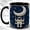 Black, variant on Moon Swing Astronaut Coffee Mug, Starry Space Mug, Ceramic 11 oz