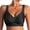 Black, variant on MOJOGO Women's Bra Wide Strap Deep V Neck Longline Bralettes Seamless Wireless Full Coverage Bras M