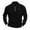 Black, variant on TAGOLD Men Fall Winter Sweater Tops,Men Button Solid Color Flip Collar Long Sleeves No Hat Fashion Knitting Tops