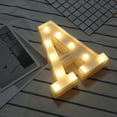 thumbnail image 2 of ¡Liquidación! Letrero con letras LED SDJMa, ideal para iluminar la noche, bodas o fiestas de cumpleaños, funciona a pilas, ideal para decorar el hogar o el bar., 2 of 4
