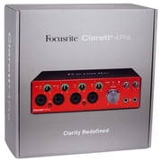Focusrite Clarett+ 4Pre USB-C Audio Recording Interface JFET/ADAT+Dynamic Mic