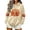 1Beige, variant on Women Halloween Cute Ghost Pumpkin Bat Print Zip Up Hooded Jacket with Kangaroo Pocket Long Sleeve for Holiday Casual Outfit,S