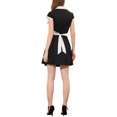 thumbnail image 3 of INSPIRE CHIC Women's Button Down Shirt Dress Notch Lapel Short Sleeve Belted Work Dresses L Black, 3 of 6