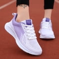 thumbnail image 2 of NOKIO Women'S Comfortable Athletic Shoes Women'S Running Shoes Ladies' Leisure Sports Sneakers Women's Lace Up Shoes Outdoor Mesh Shoes Runing Fashion Sports Breathable Sneakers, 2 of 9