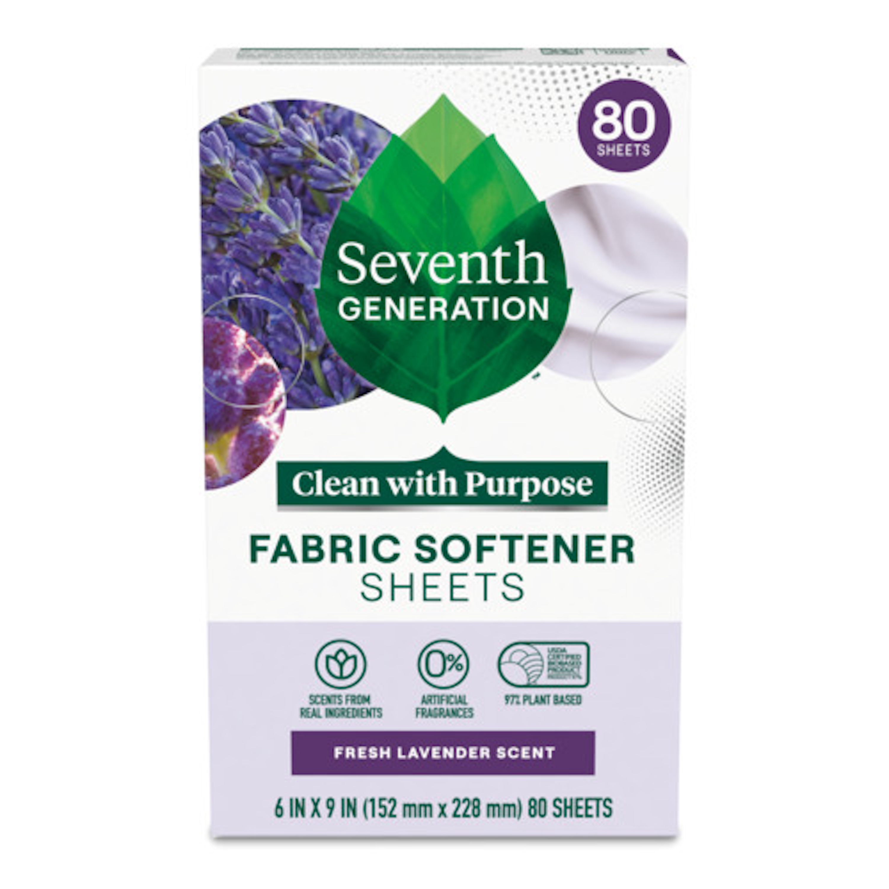 Seventh Generation Fabric Softener Dryer Sheets, Lavender photo 4