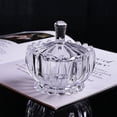 thumbnail image 6 of Glass Canister Storage Jars with Lid - Decorative Glass Jar for Candy, Jewelry, Cotton Swabs, Toothpicks, Dental Floss, Bathroom Organizer, Vanity Storage, Pumpkin Design(Clear), 6 of 6