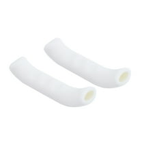 HONITANO Bike Handle Grips 1 Pair Ergonomic White Silicone for Cyclists Shock Absorbing and Comfort