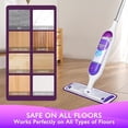 thumbnail image 2 of Clearance!Reusable Microfiber Mop Pads for PowerMop, Power Mop Pads Refills Microfiber Mop Pads Machine Washable Wet Dry Use Suitable for All Floor Types (Purple, 1 Pack), 2 of 4