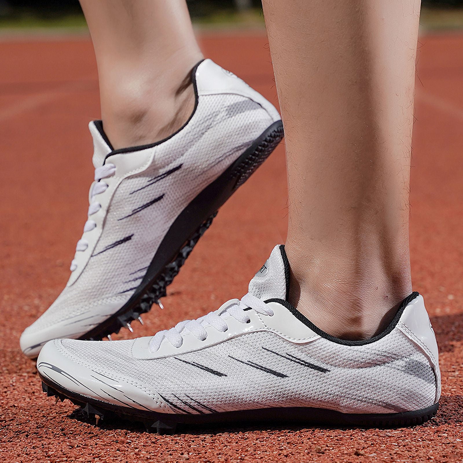 Track Spike Shoe for Men Professional Field and Track Shoes Breathable Running High Jump Racing Shoes