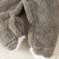 thumbnail image 6 of Gunia Toddler Boy Girl Hooded Pajamas Hooded Winter Romper Jumpsuit Flannel Snowsuit Bodysuit Onesie Clothes Set Grey 3-6 Months, 6 of 7