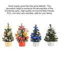 thumbnail image 2 of Advancent Pino de Navidad de 20cm, árbol Artificial pequeño, decoración de Navidad falsa, accesorio DIY, atmósfera de Año Nuevo, adorno para centro Kits de decoración para fiestas plata Advancent HA008880-04, 2 of 6