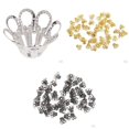thumbnail image 1 of 300pcs Vintage Filigrana Flor Bead End Cap Joyería Fabricación de Hallazgos, 1 of 9
