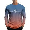 thumbnail image 2 of Blusas y camisas de manga larga con cuello redondo, moda casual para hombre, camisetas deportivas estampadas, blusas de manga larga con cuello redondo, camisas, blusas para hombre, blusa de poliéster, 2 of 5