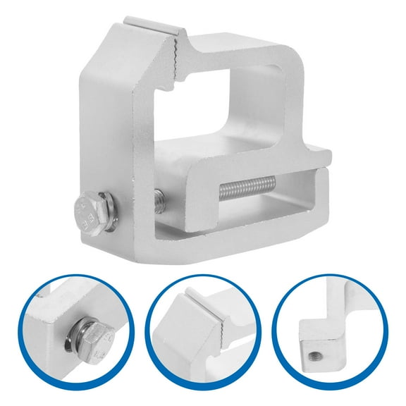 OUNONA Camping Truck Clamps for Mounting Caps Camper Shell Topper Clips Alloy Silver Versatile Secure