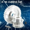 thumbnail image 5 of 2Pcs Metal Synchronous Pulley Gear Motor Belt Gear Drive Wheel Gear S/N Cj0618 Mini Lathe Gears Metal Cutting Machine Gears, 5 of 5