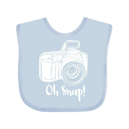 

Inktastic Camera Oh Snap Gift Baby Boy or Baby Girl Bib